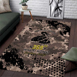 Harlem Hellfighters 369th Infantry Regiment Legacy Area Rug God Damn Lets Go