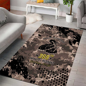 Harlem Hellfighters 369th Infantry Regiment Legacy Area Rug God Damn Lets Go
