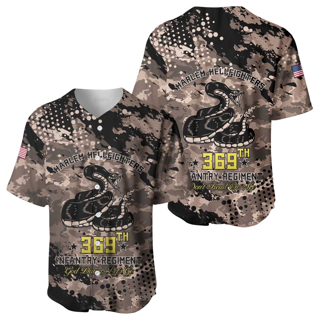 Harlem Hellfighters 369th Infantry Regiment Legacy Baseball Jersey God Damn Lets Go