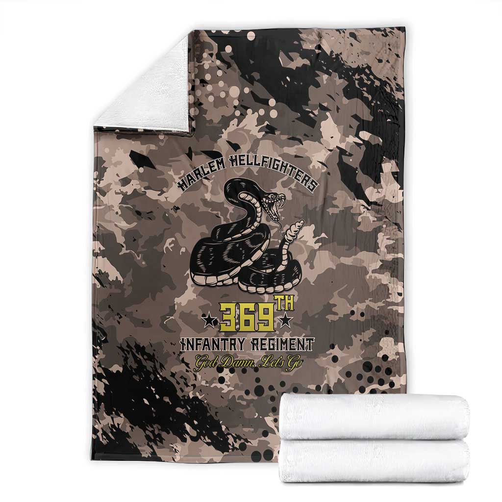 Harlem Hellfighters 369th Infantry Regiment Legacy Blanket God Damn Lets Go