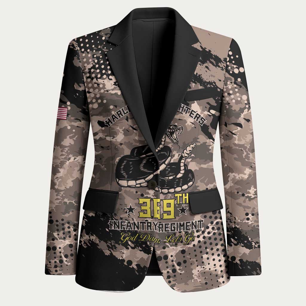 Harlem Hellfighters 369th Infantry Regiment Legacy Blazer God Damn Lets Go