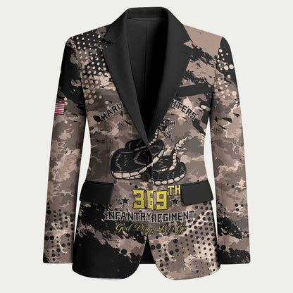 Harlem Hellfighters 369th Infantry Regiment Legacy Blazer God Damn Lets Go