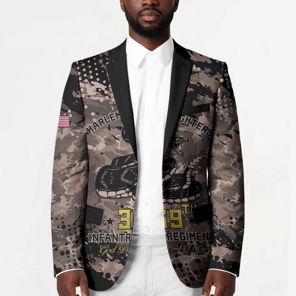 Harlem Hellfighters 369th Infantry Regiment Legacy Blazer God Damn Lets Go