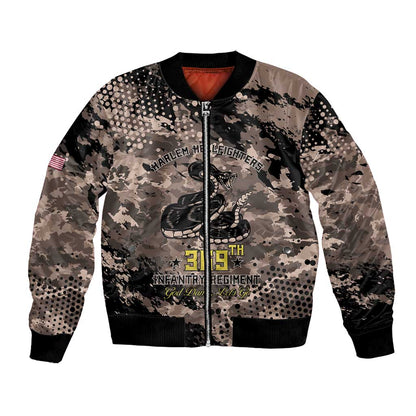 Harlem Hellfighters 369th Infantry Regiment Legacy Bomber Jacket God Damn Lets Go