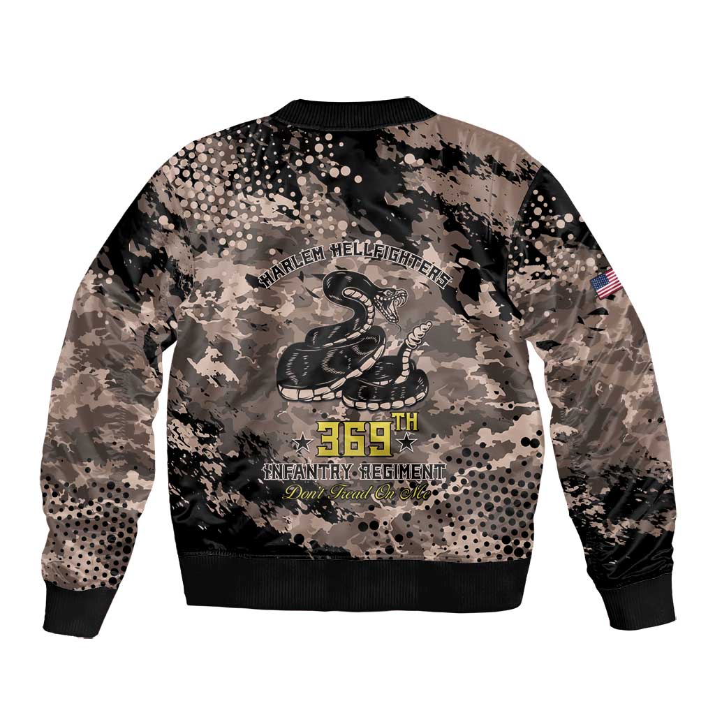 Harlem Hellfighters 369th Infantry Regiment Legacy Bomber Jacket God Damn Lets Go