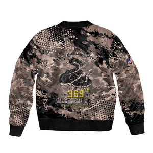 Harlem Hellfighters 369th Infantry Regiment Legacy Bomber Jacket God Damn Lets Go