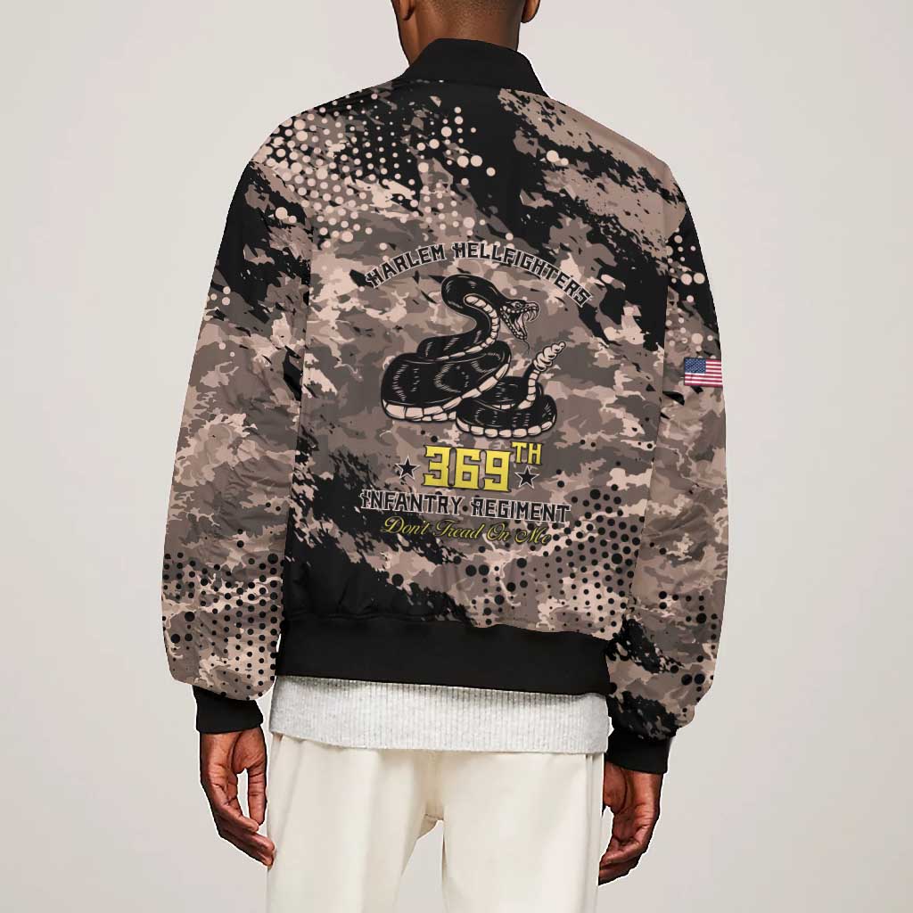 Harlem Hellfighters 369th Infantry Regiment Legacy Bomber Jacket God Damn Lets Go