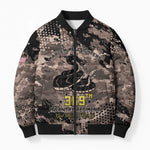 Harlem Hellfighters 369th Infantry Regiment Legacy Bomber Puffer Jacket God Damn Lets Go