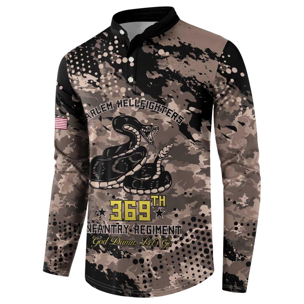 Harlem Hellfighters 369th Infantry Regiment Legacy Button Sweatshirt God Damn Lets Go
