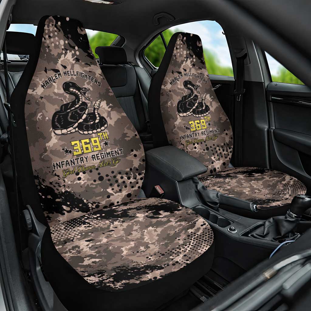 Harlem Hellfighters 369th Infantry Regiment Legacy Car Seat Cover God Damn Lets Go