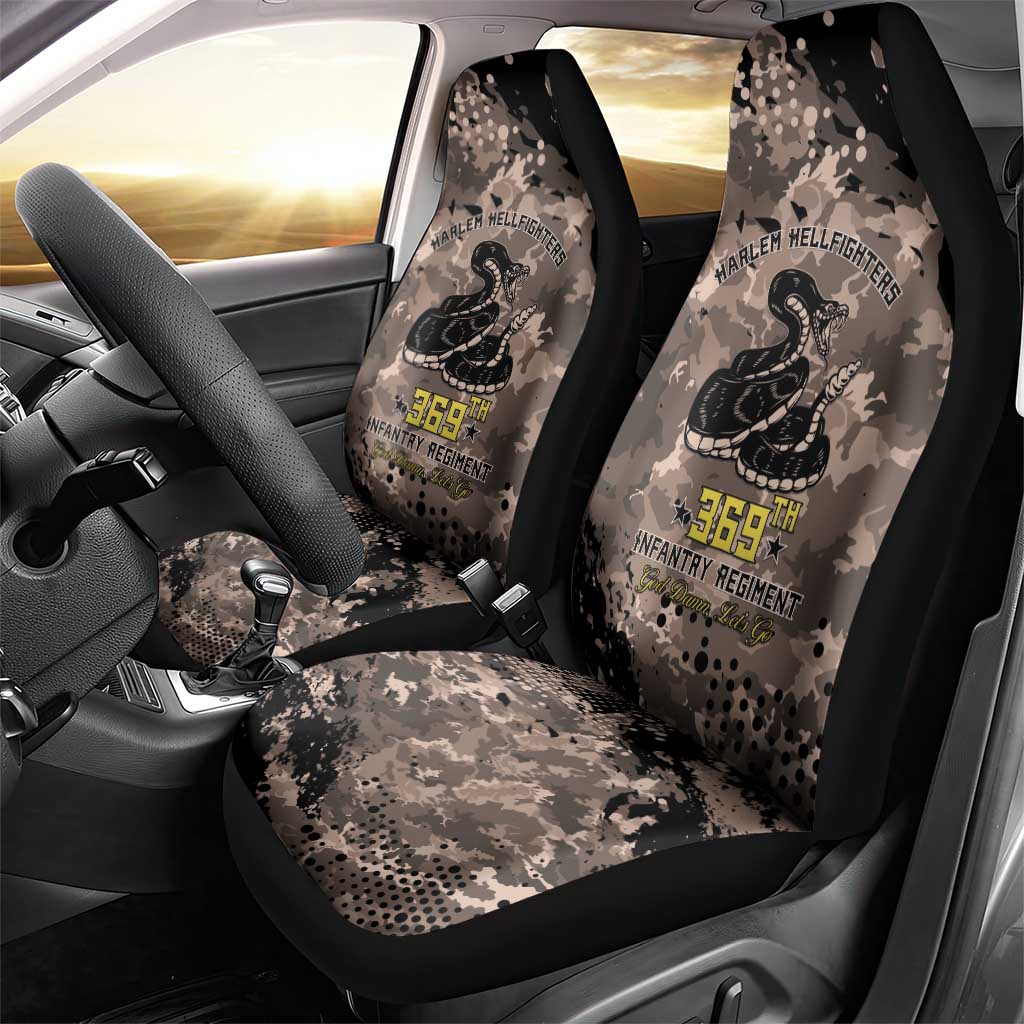 Harlem Hellfighters 369th Infantry Regiment Legacy Car Seat Cover God Damn Lets Go