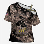Harlem Hellfighters 369th Infantry Regiment Legacy Cross Shoulder Shirt God Damn Lets Go