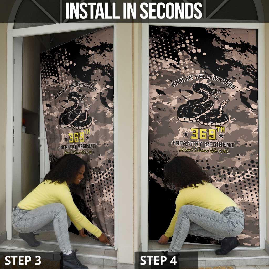 Harlem Hellfighters 369th Infantry Regiment Legacy Door Cover God Damn Lets Go