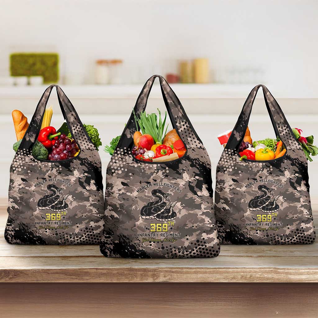 Harlem Hellfighters 369th Infantry Regiment Legacy Grocery Bag God Damn Lets Go