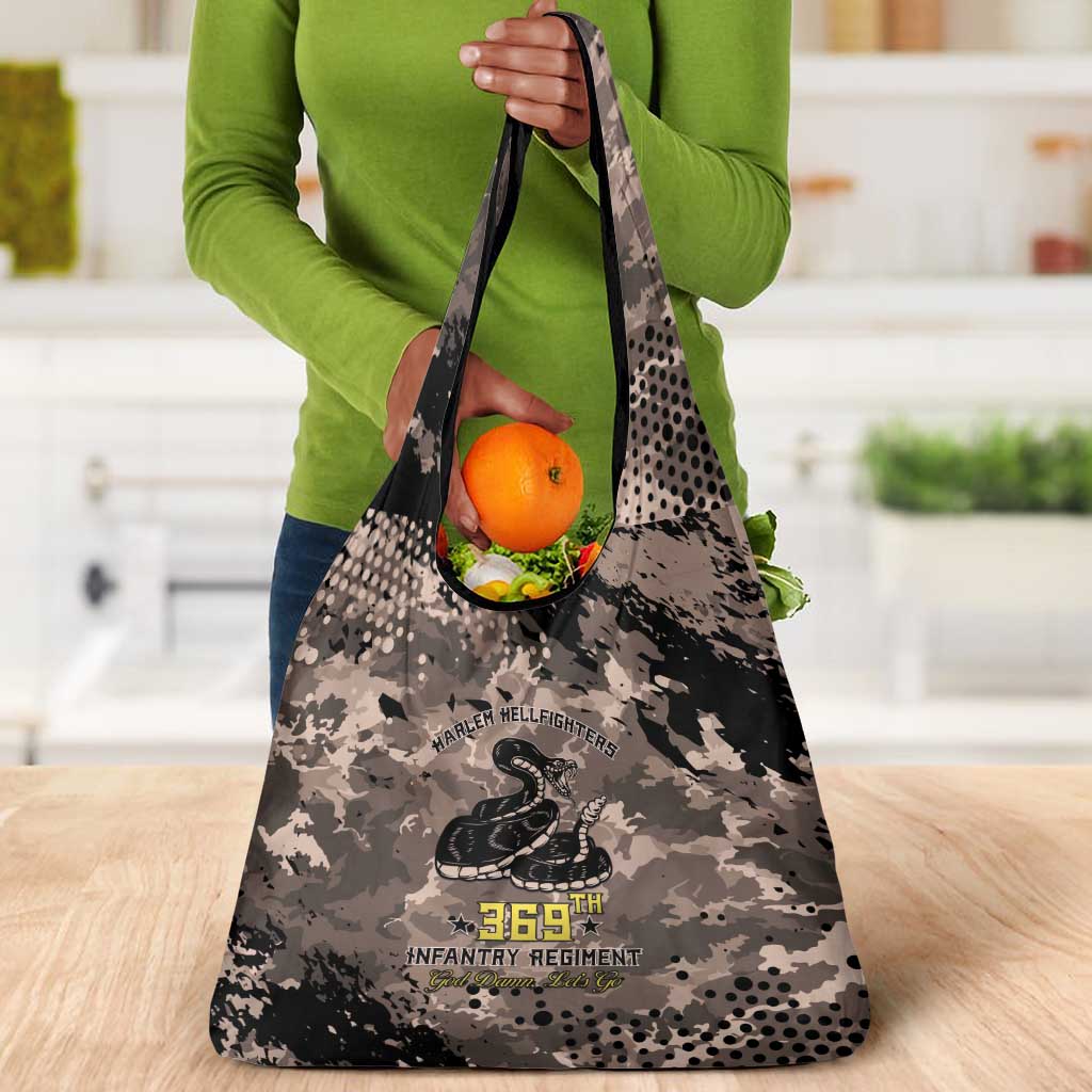 Harlem Hellfighters 369th Infantry Regiment Legacy Grocery Bag God Damn Lets Go