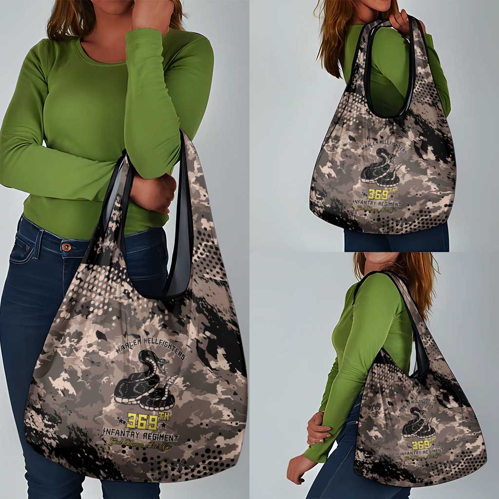 Harlem Hellfighters 369th Infantry Regiment Legacy Grocery Bag God Damn Lets Go