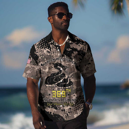 Harlem Hellfighters 369th Infantry Regiment Legacy Hawaiian Shirt God Damn Lets Go