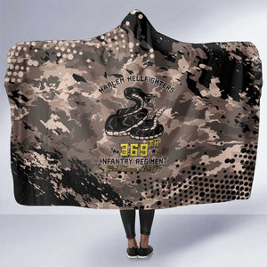 Harlem Hellfighters 369th Infantry Regiment Legacy Hooded Blanket God Damn Lets Go