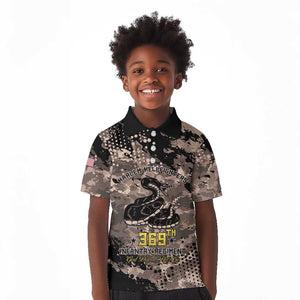 Harlem Hellfighters 369th Infantry Regiment Legacy Kid Polo Shirt God Damn Lets Go