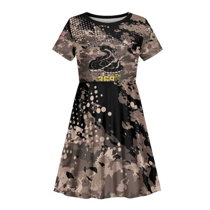 Harlem Hellfighters 369th Infantry Regiment Legacy Kid Short Sleeve Dress God Damn Lets Go