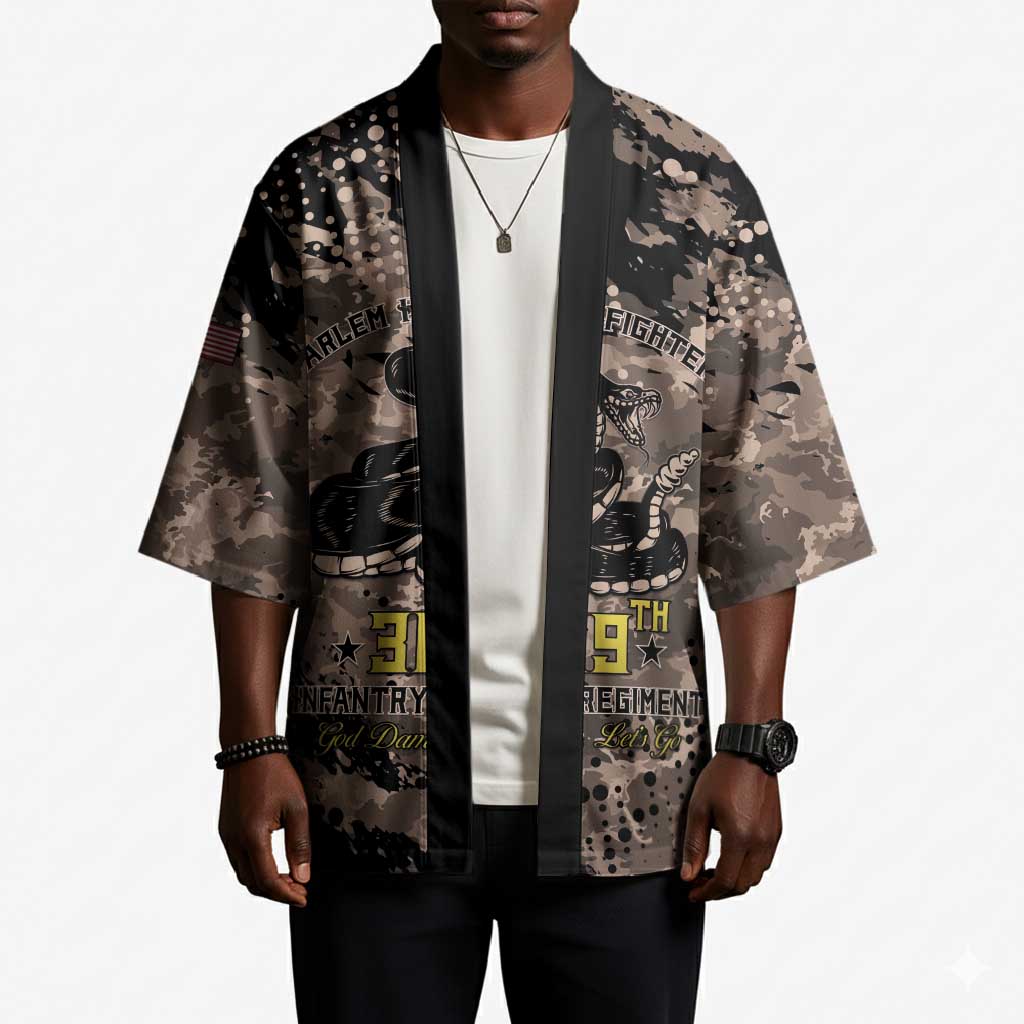 Harlem Hellfighters 369th Infantry Regiment Legacy Kimono God Damn Lets Go