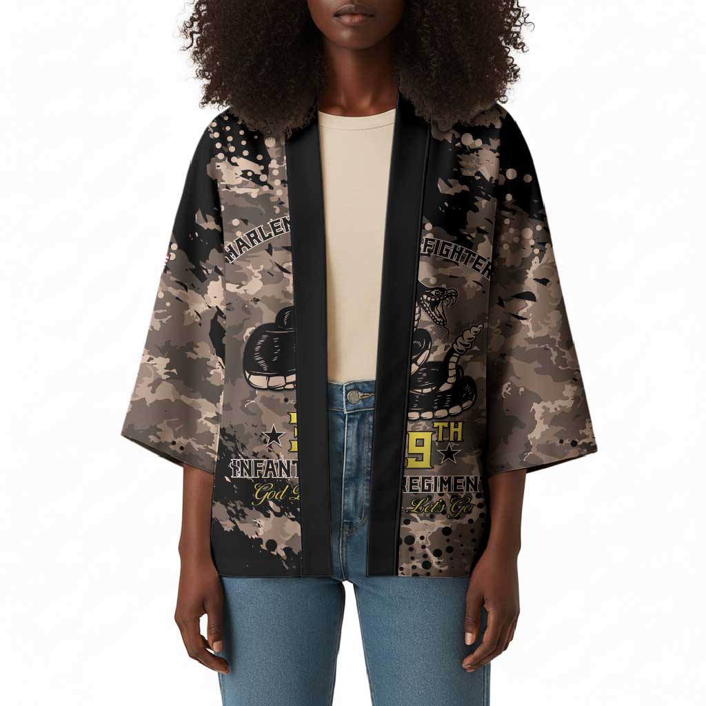 Harlem Hellfighters 369th Infantry Regiment Legacy Kimono God Damn Lets Go