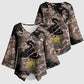 Harlem Hellfighters 369th Infantry Regiment Legacy Kimono Sleeve Blouse God Damn Lets Go