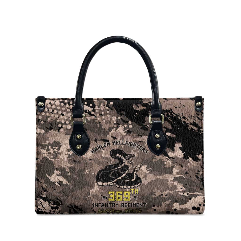 Harlem Hellfighters 369th Infantry Regiment Legacy Leather Bag God Damn Lets Go