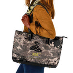 Harlem Hellfighters 369th Infantry Regiment Legacy Leather Tote Bag God Damn Lets Go