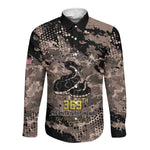 Harlem Hellfighters 369th Infantry Regiment Legacy Long Sleeve Button Shirt God Damn Lets Go