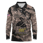 Harlem Hellfighters 369th Infantry Regiment Legacy Long Sleeve Polo Shirt God Damn Lets Go