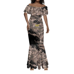 Harlem Hellfighters 369th Infantry Regiment Legacy Mermaid Dress God Damn Lets Go