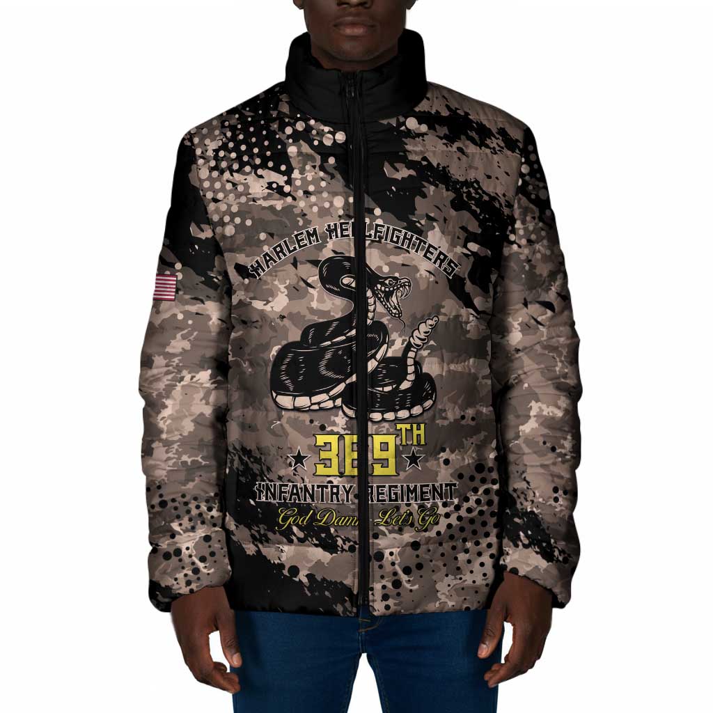 Harlem Hellfighters 369th Infantry Regiment Legacy Padded Jacket God Damn Lets Go