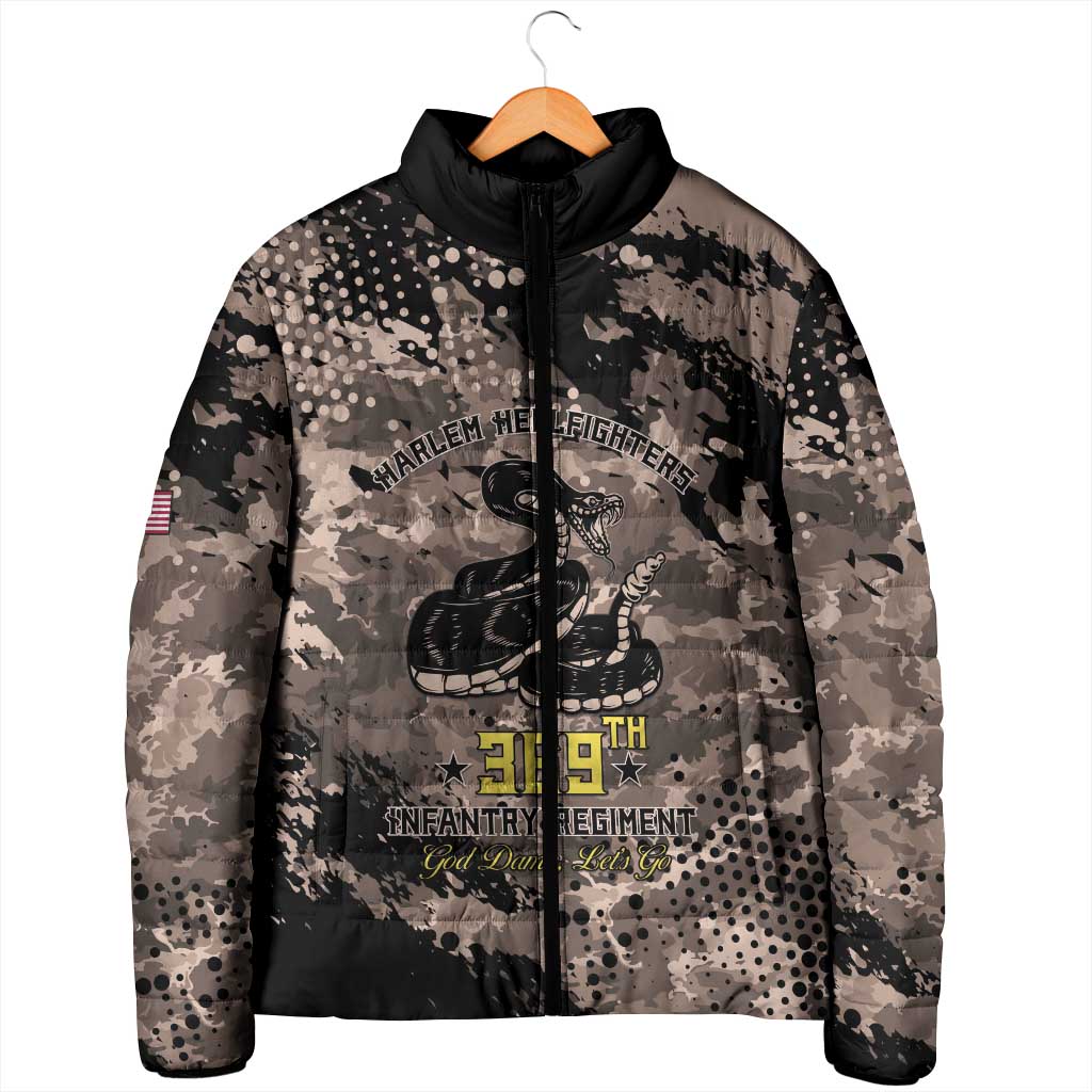 Harlem Hellfighters 369th Infantry Regiment Legacy Padded Jacket God Damn Lets Go