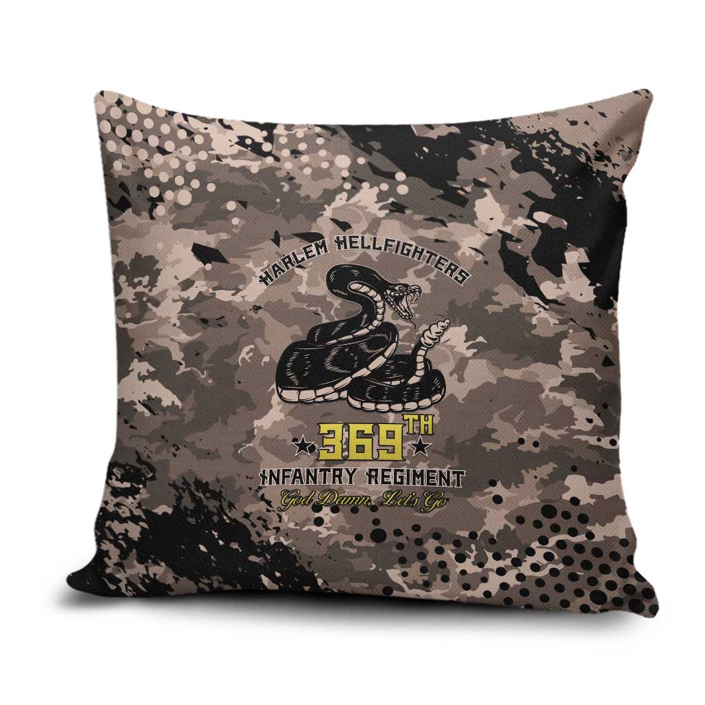 Harlem Hellfighters 369th Infantry Regiment Legacy Pillow Cover God Damn Lets Go