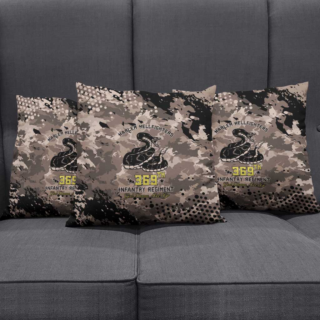Harlem Hellfighters 369th Infantry Regiment Legacy Pillow Cover God Damn Lets Go
