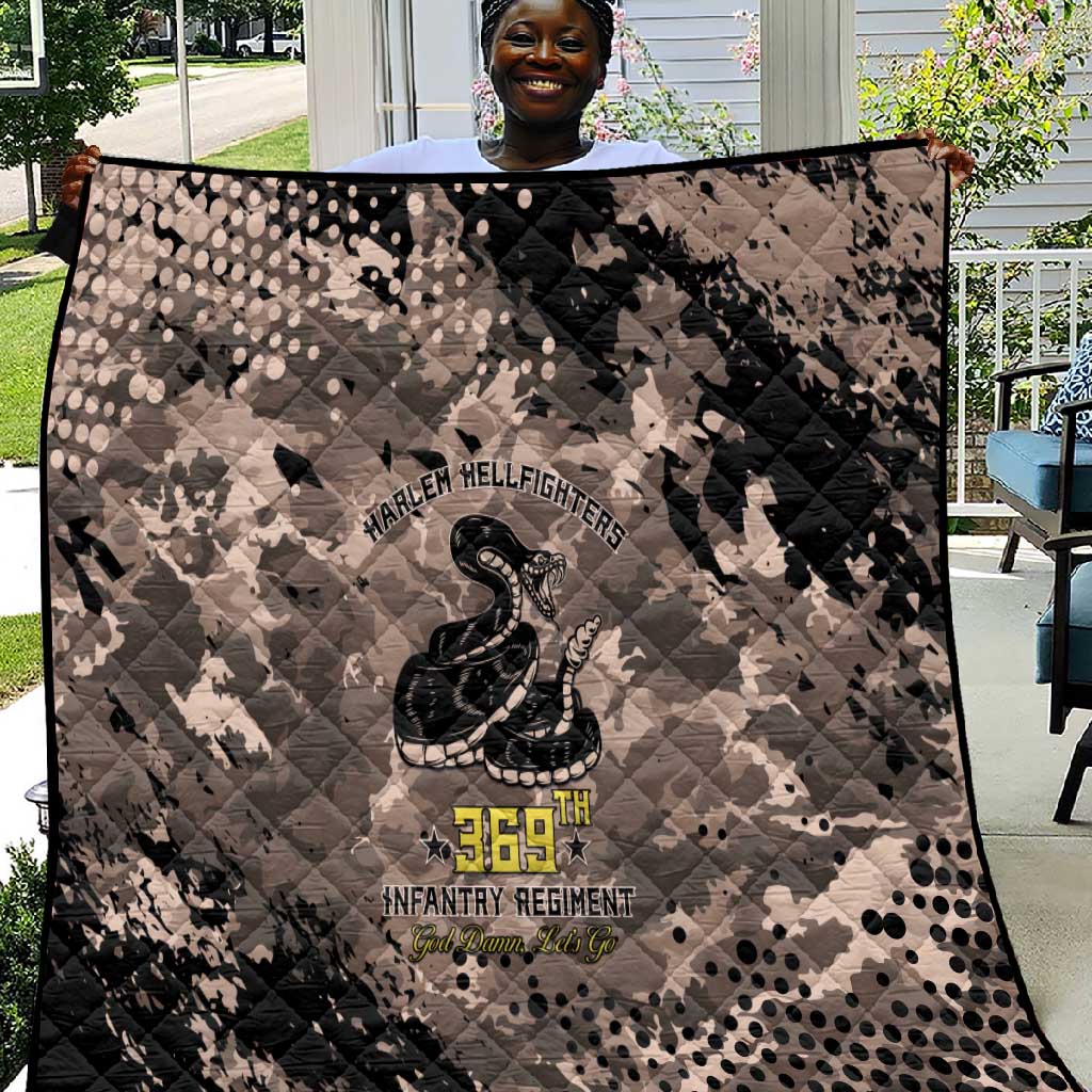 Harlem Hellfighters 369th Infantry Regiment Legacy Quilt God Damn Lets Go