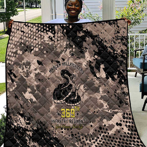 Harlem Hellfighters 369th Infantry Regiment Legacy Quilt God Damn Lets Go