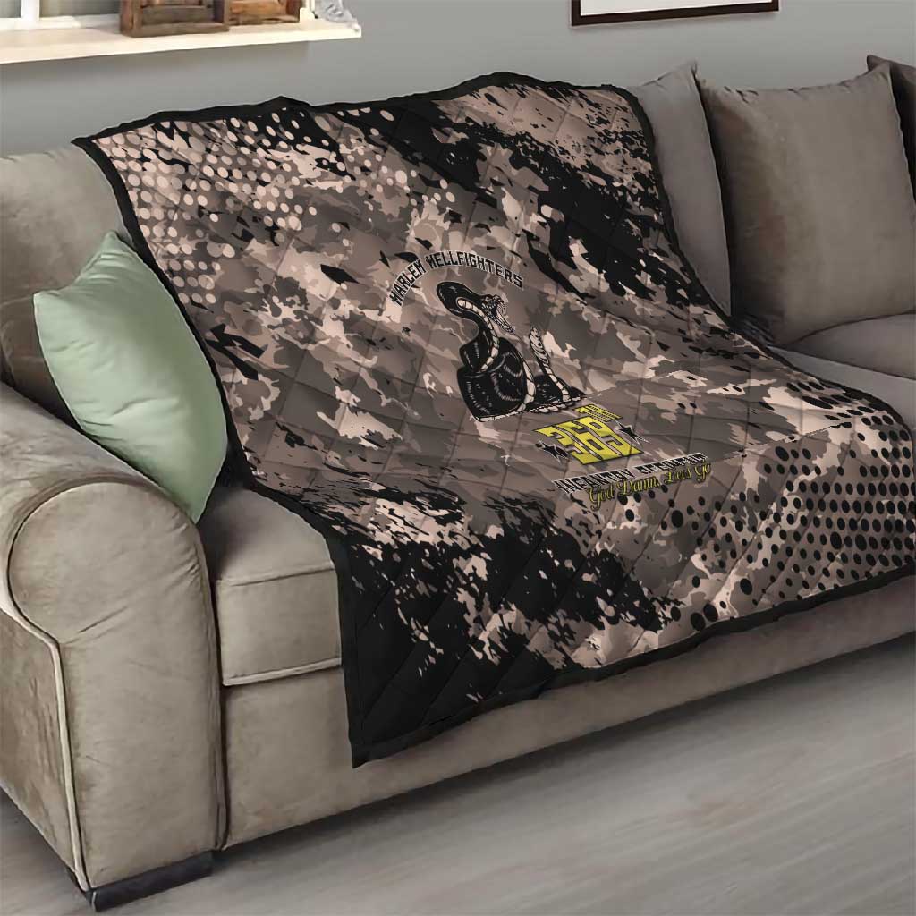 Harlem Hellfighters 369th Infantry Regiment Legacy Quilt God Damn Lets Go