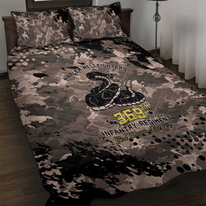 Harlem Hellfighters 369th Infantry Regiment Legacy Quilt Bed Set God Damn Lets Go