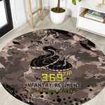 Harlem Hellfighters 369th Infantry Regiment Legacy Round Carpet God Damn Lets Go