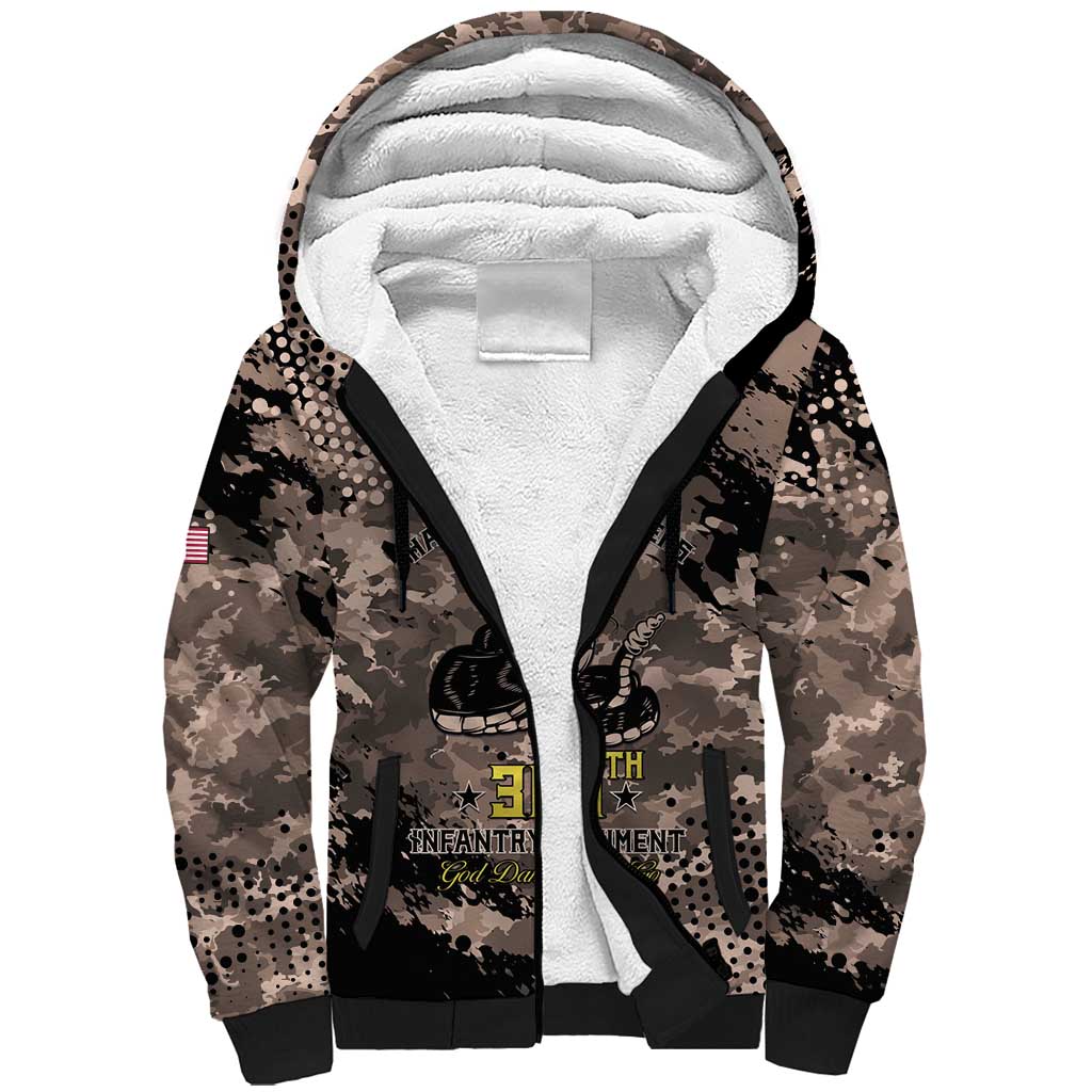 Harlem Hellfighters 369th Infantry Regiment Legacy Sherpa Hoodie God Damn Lets Go