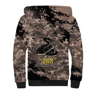 Harlem Hellfighters 369th Infantry Regiment Legacy Sherpa Hoodie God Damn Lets Go