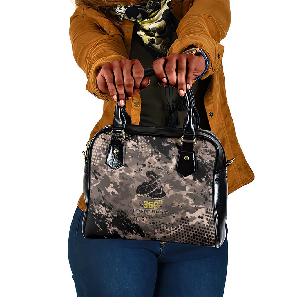 Harlem Hellfighters 369th Infantry Regiment Legacy Shoulder Handbag God Damn Lets Go