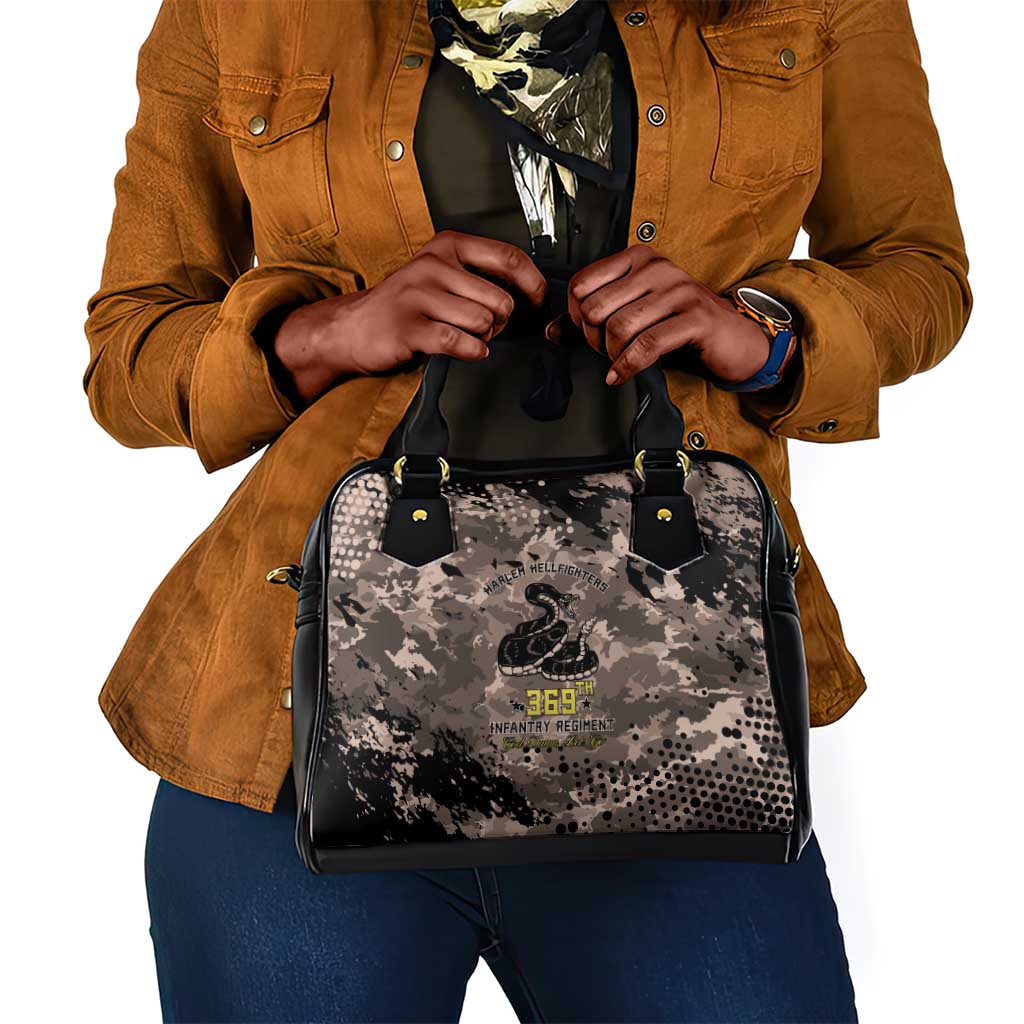 Harlem Hellfighters 369th Infantry Regiment Legacy Shoulder Handbag God Damn Lets Go