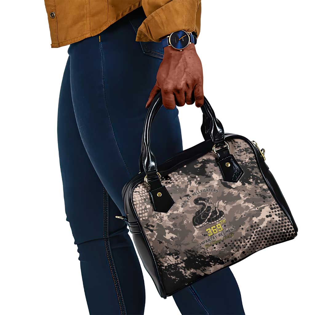 Harlem Hellfighters 369th Infantry Regiment Legacy Shoulder Handbag God Damn Lets Go