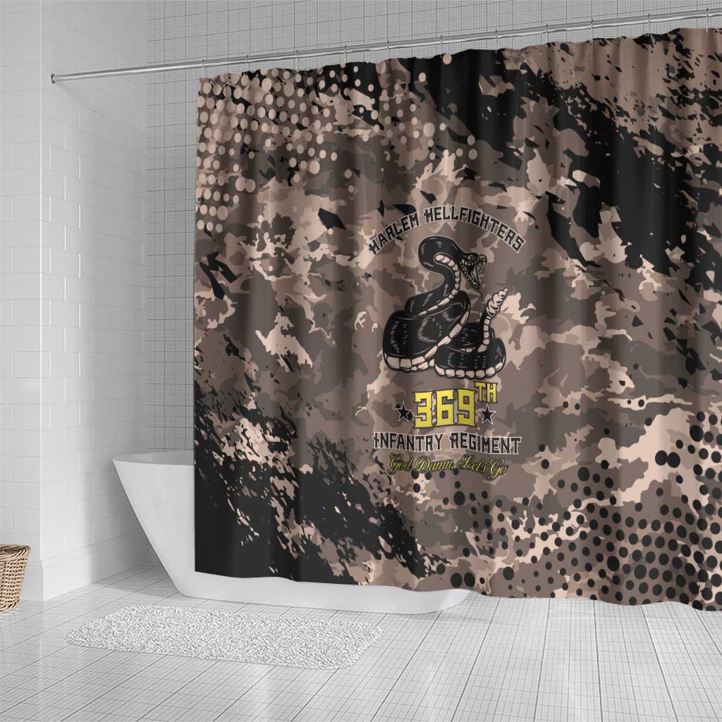 Harlem Hellfighters 369th Infantry Regiment Legacy Shower Curtain God Damn Lets Go