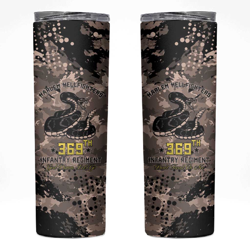 Harlem Hellfighters 369th Infantry Regiment Legacy Skinny Tumbler God Damn Lets Go