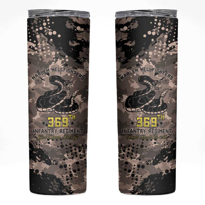 Harlem Hellfighters 369th Infantry Regiment Legacy Skinny Tumbler God Damn Lets Go