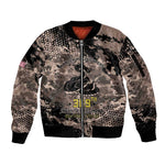 Harlem Hellfighters 369th Infantry Regiment Legacy Sleeve Zip Bomber Jacket God Damn Lets Go